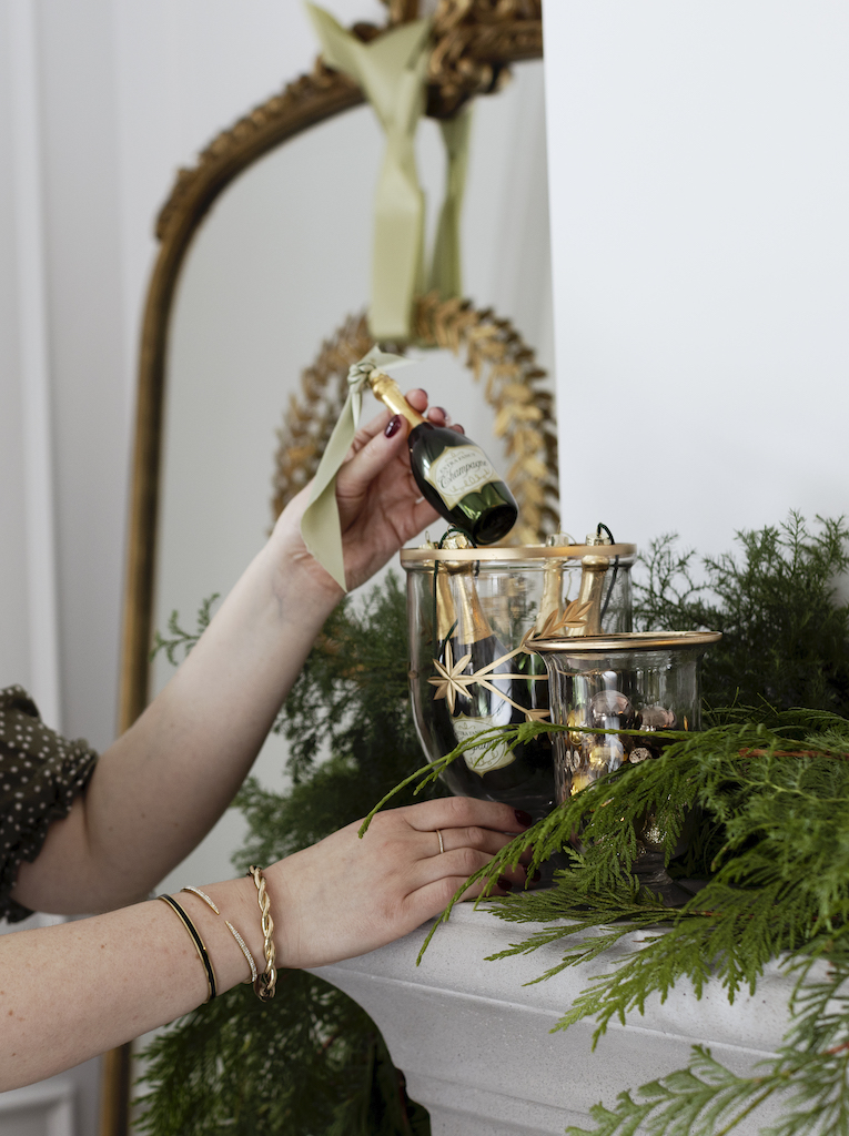 Champagne inspired holiday decor to celebrate Megan Baker Interiors